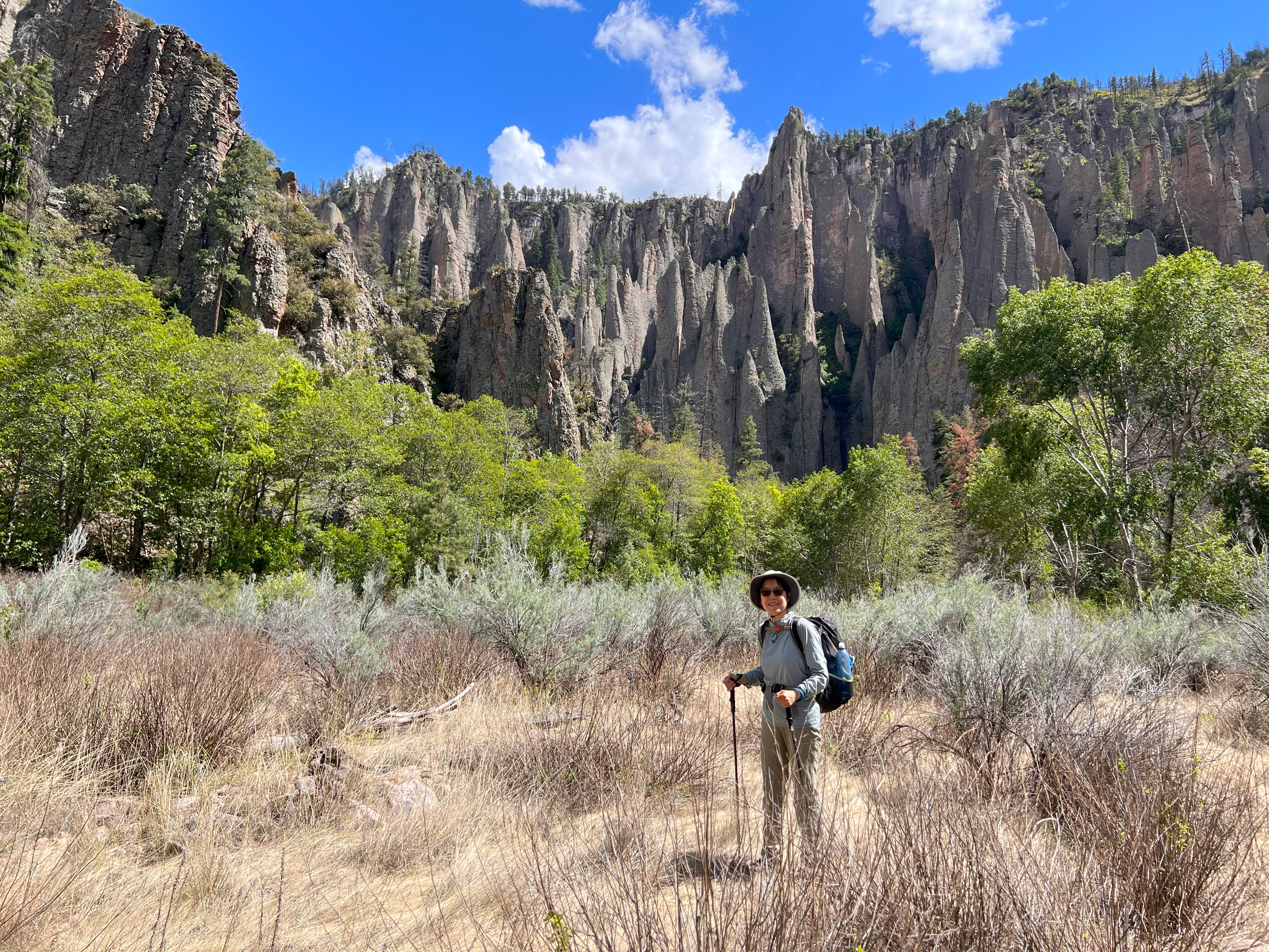 dr. wenxia song hiking through nature