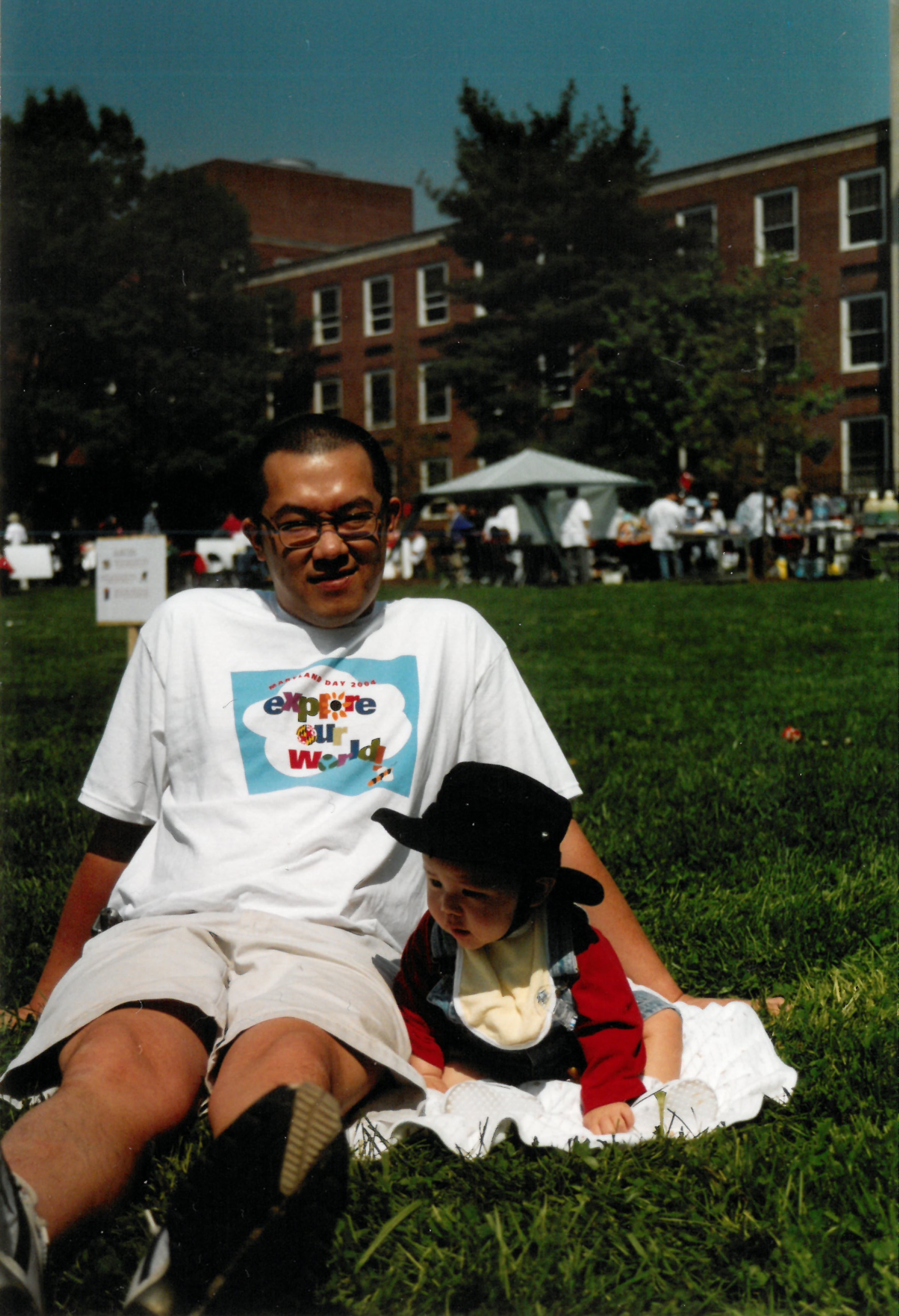 Wan celebrating Maryland day with his family