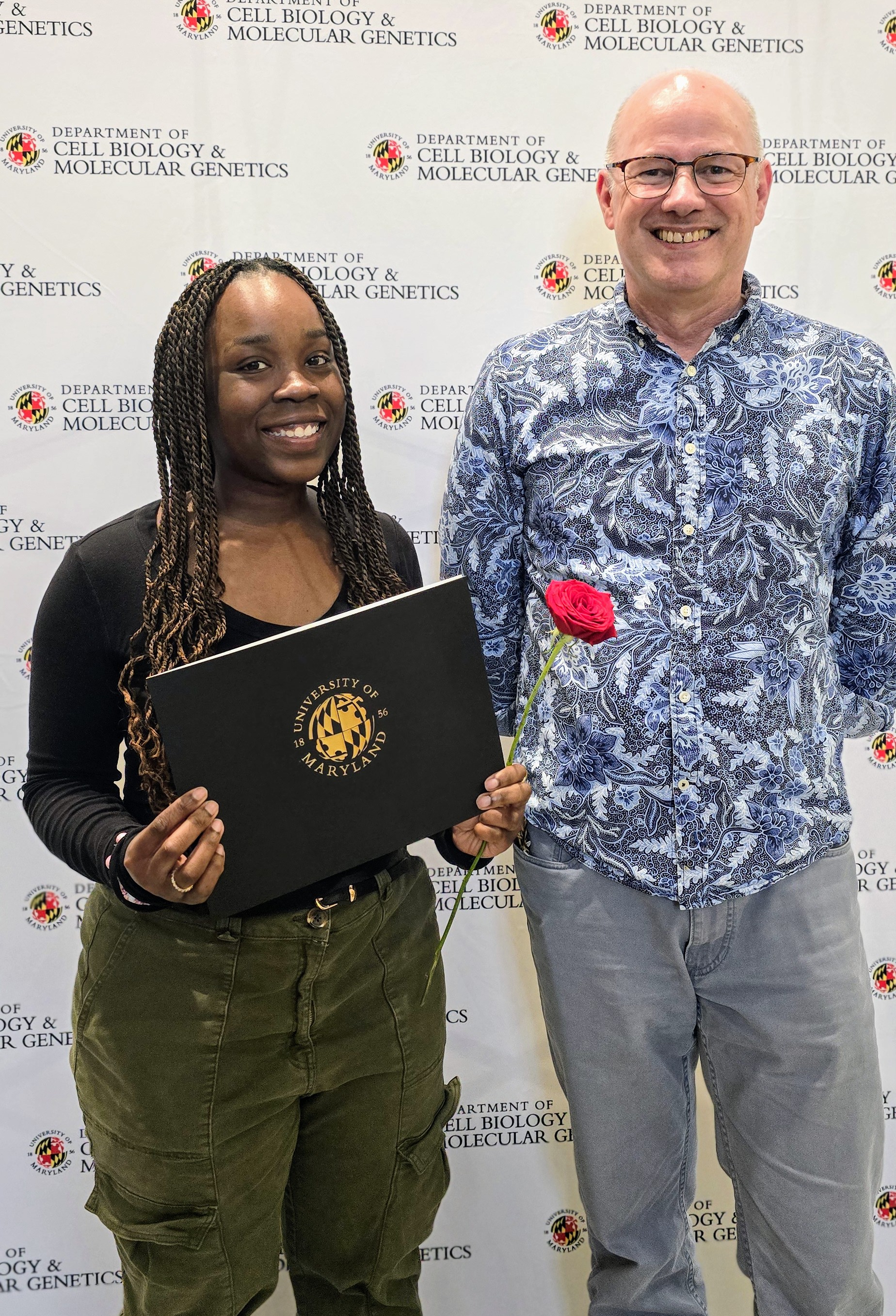 Aisha Abdulkarimu and Dr. Charles Delwiche