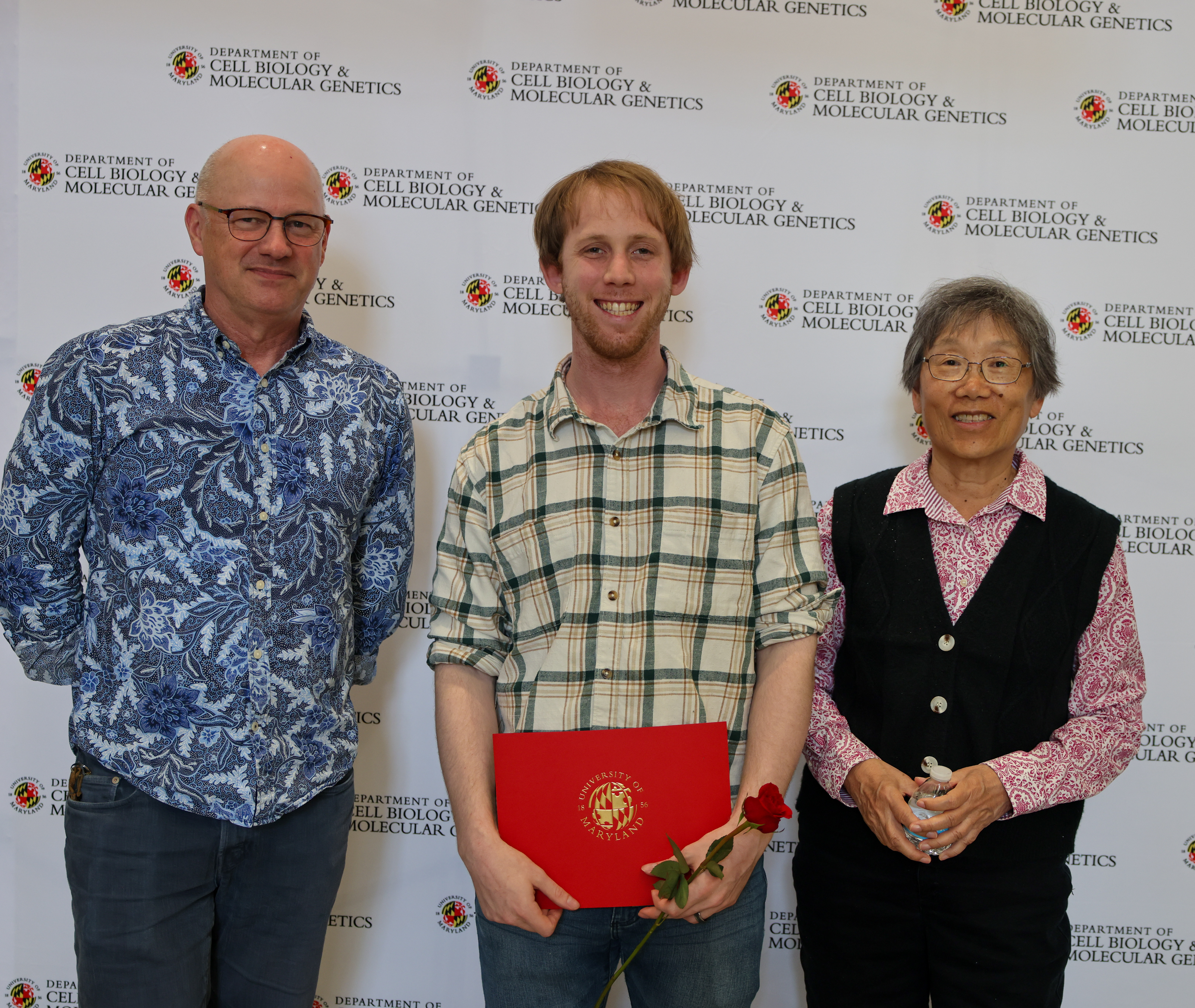 Dr. Charles Delwiche, Aidan Danoff, and Dr. Heven Sze