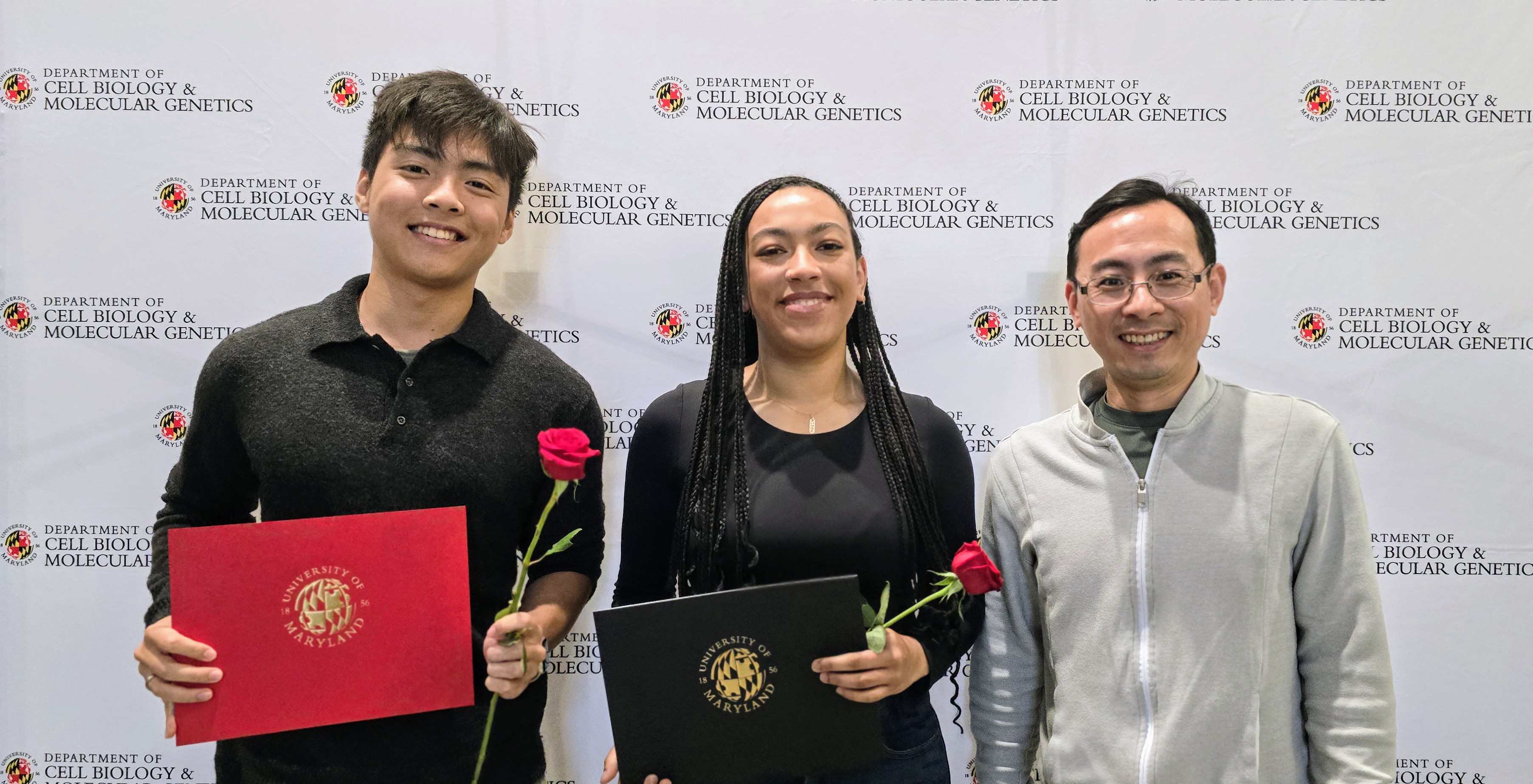 Jason Yu, Cierra Wilson and Dr. Jiqiang (Lanny) Ling