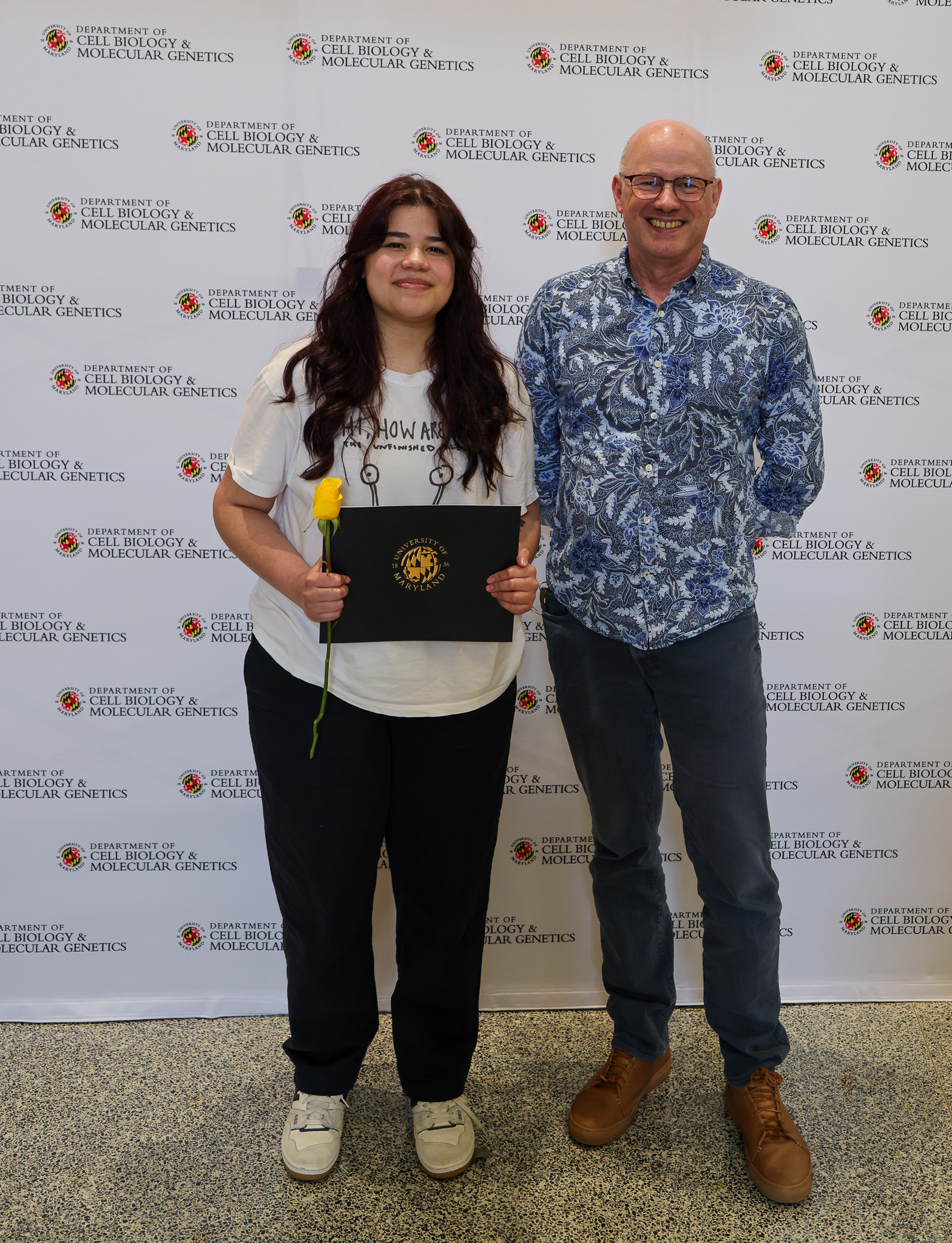 Olivia Velasquez and Dr. Charles Delwiche