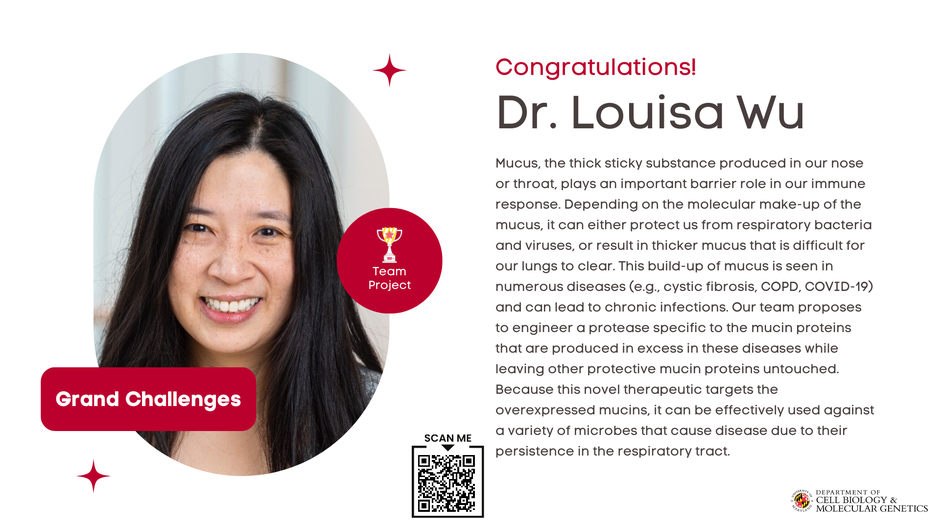 Grand Challenges Grant Awarded to Louisa Wu