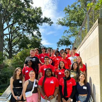 BioFIRE group photo on steps