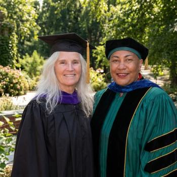 Dorothea O'Toole and Anisha Campbell at 2026 Convocation
