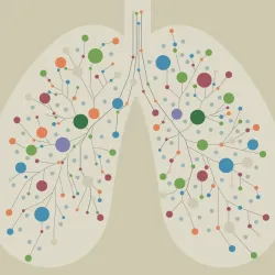 Lungs graphic stock image