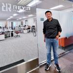 Peng Yue in ReviR Therapeutics office