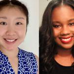 Sherry Fan on the left and Courtney Grimes on the right